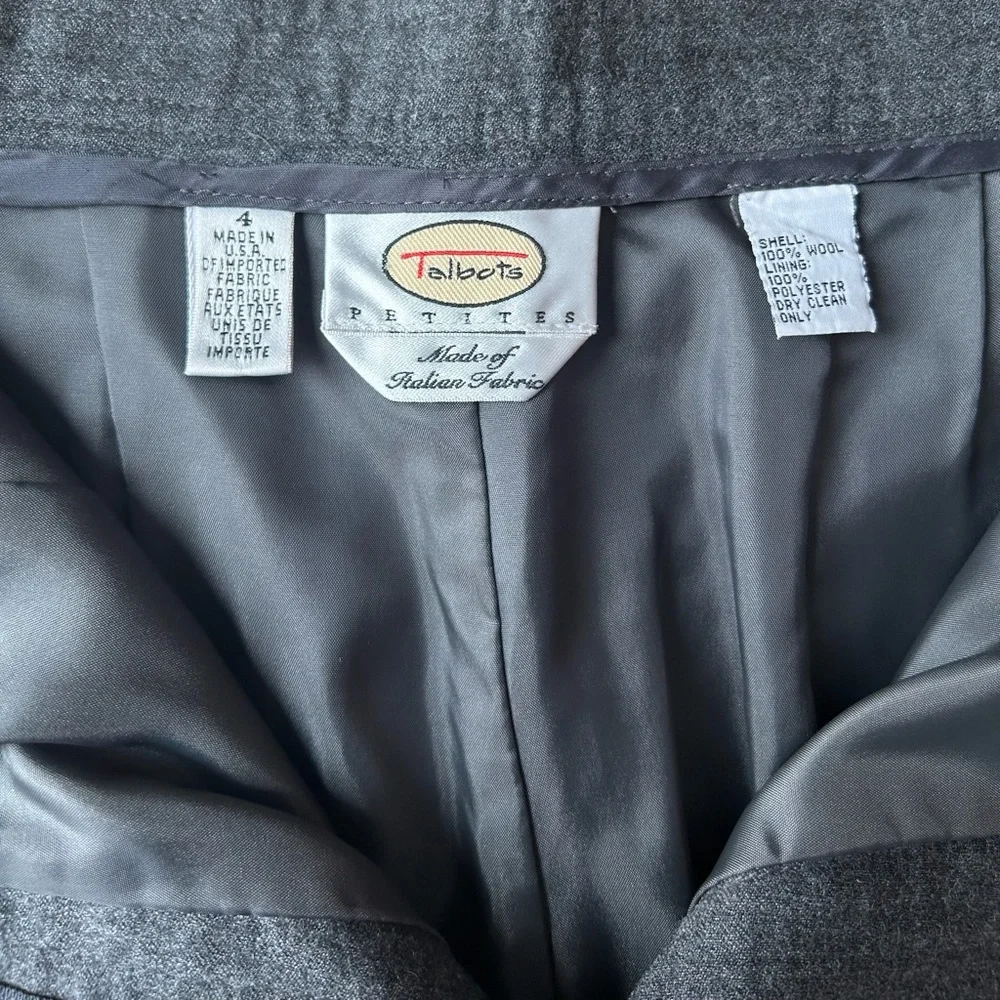 Women’s Talbots Grey Utility Work/Dress Pants - Picture 5 of 5